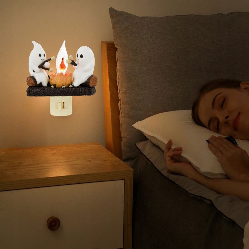 2024 Geist Lagerfeuer Flackerndes Nachtlicht✨🔥👻