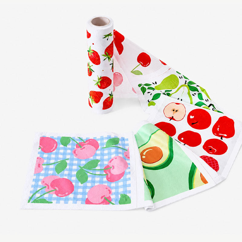 Cartoon Print Tear-Off Cleaning Cloth