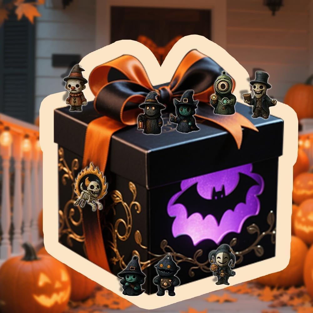 🔥LAST DAY 50% OFF - 🎃31 Nights of Fright – Halloween Countdown Box with Figurines💯