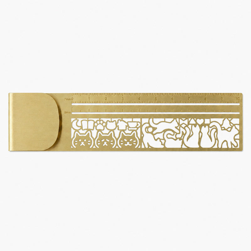 Cat Template Multi-functional Bookmark Ruler