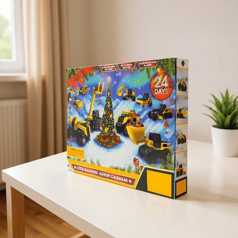 🔥LAST DAY 49% OFF🔥24-day Christmas countdown calendar with construction truck