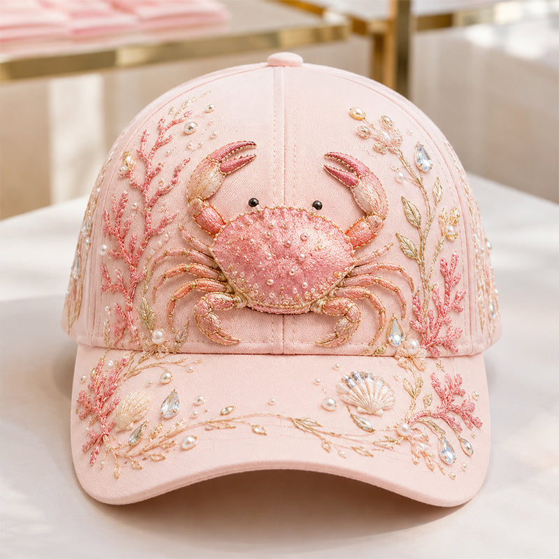 🔥 Last Day 49% OFF – 🌊 Handmade Ocean Embroidery Cap – Art You Can Wear