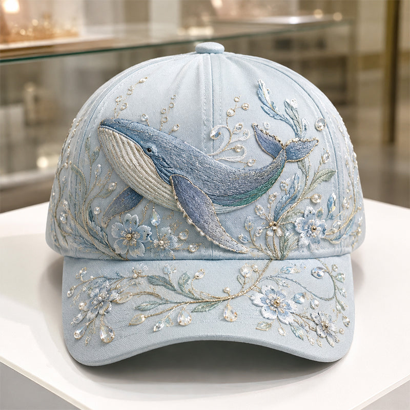 🔥 Last Day 49% OFF – 🌊 Handmade Ocean Embroidery Cap – Art You Can Wear