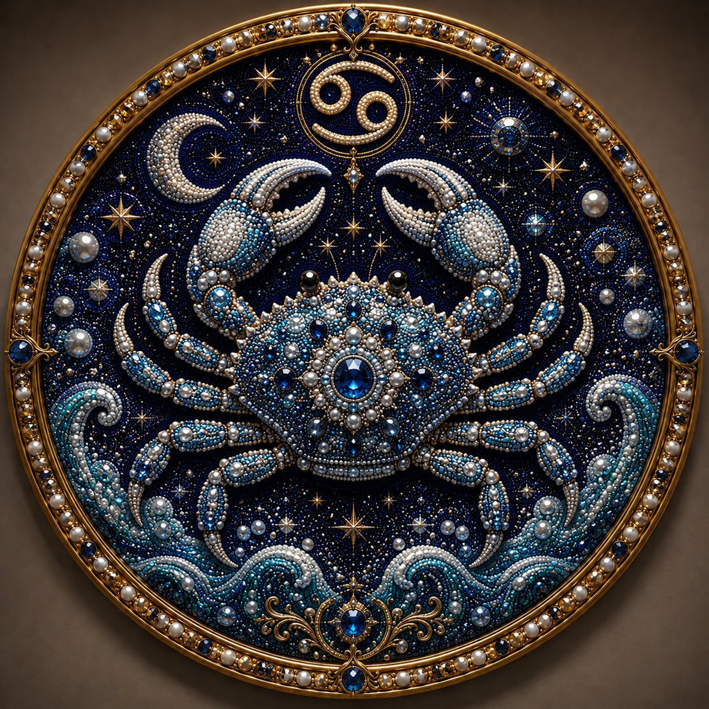 12 Zodiac Signs Diamond Pearl Art Kit – Celestial DIY Wall Decoration✨