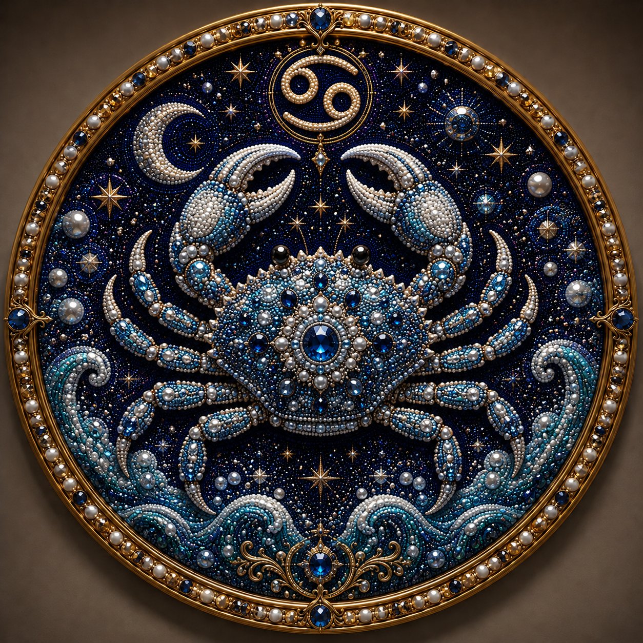 12 Zodiac Signs Diamond Pearl Art Kit – Celestial DIY Wall Decoration✨