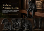 🎁Last Day 49% OFF-⚔️ Ancient Greek Warrior Shelf Sitter – Unique Bookshelf Decor