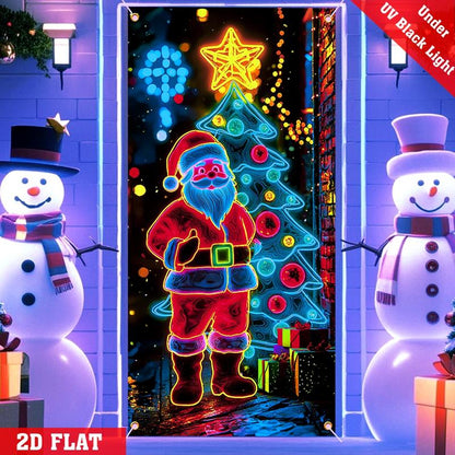 🏆Flash Sale⚡50K+ SOLD! Almost Gone-💥Fluorescent Christmas Door Cover Party Banner