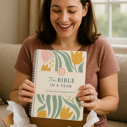 🙏🏼The Bible In A Year: A 52-Week Journey Through God's Word(✨Hardcover Book)