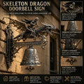 🐉 Skull Dragon Rider Bell – “This Is My Happy Place” Wall Bell
