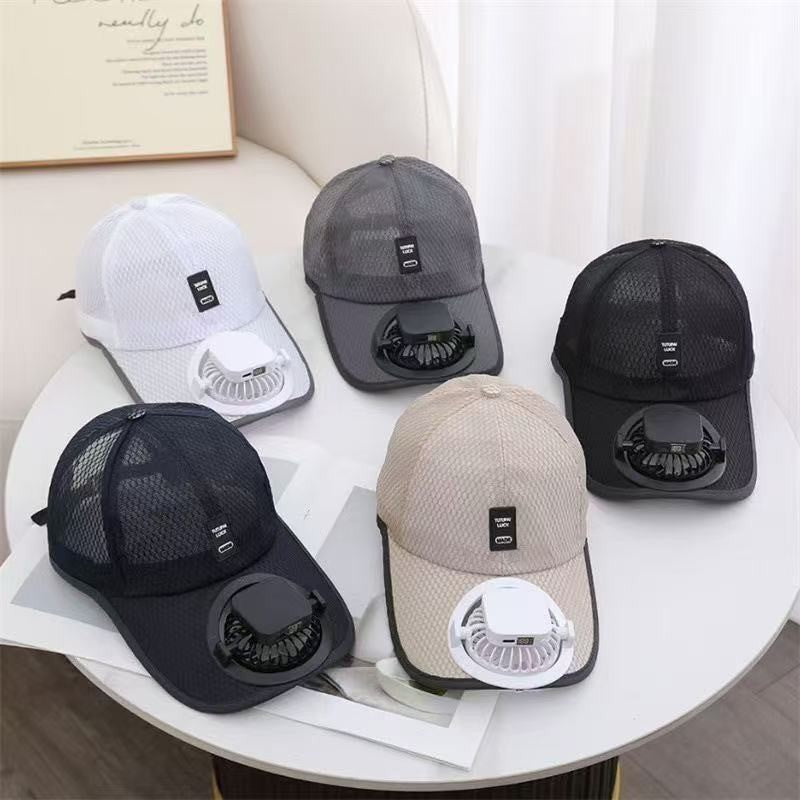 ☀️ Ultimate 2-in-1 Solar Fan Baseball Cap: Ice-Cool Breeze & Breathable Sun Shield! 🍃