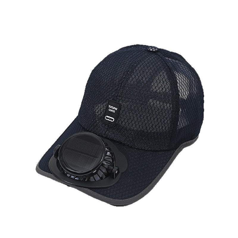 ☀️ Ultimate 2-in-1 Solar Fan Baseball Cap: Ice-Cool Breeze & Breathable Sun Shield! 🍃