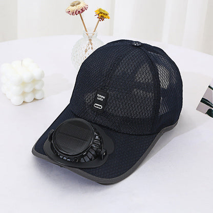☀️ Ultimate 2-in-1 Solar Fan Baseball Cap: Ice-Cool Breeze & Breathable Sun Shield! 🍃
