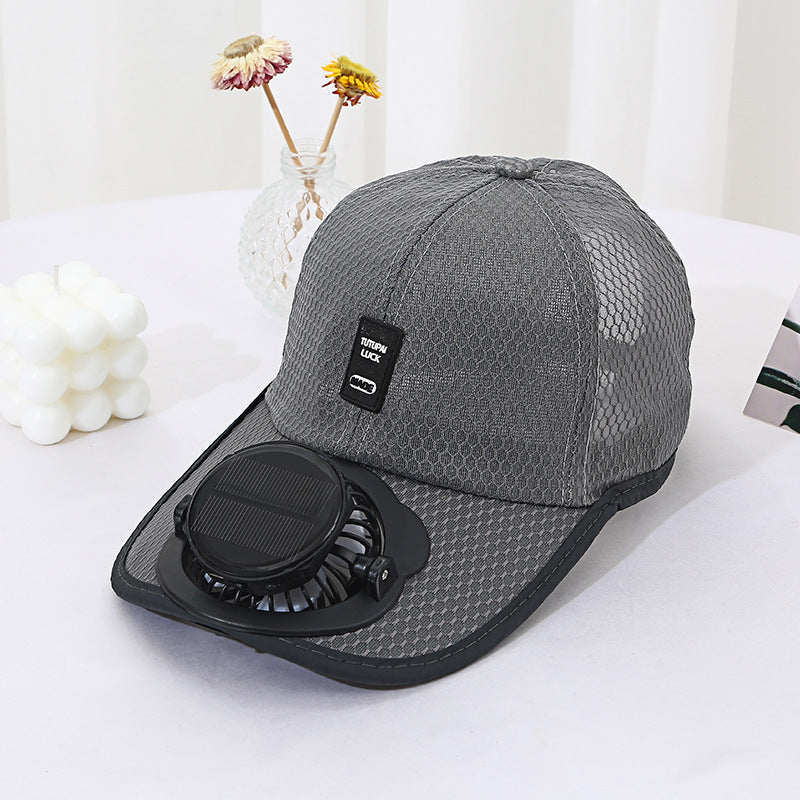 ☀️ Ultimate 2-in-1 Solar Fan Baseball Cap: Ice-Cool Breeze & Breathable Sun Shield! 🍃