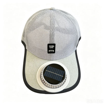☀️ Ultimate 2-in-1 Solar Fan Baseball Cap: Ice-Cool Breeze & Breathable Sun Shield! 🍃