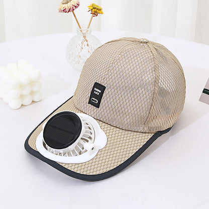 ☀️ Ultimate 2-in-1 Solar Fan Baseball Cap: Ice-Cool Breeze & Breathable Sun Shield! 🍃
