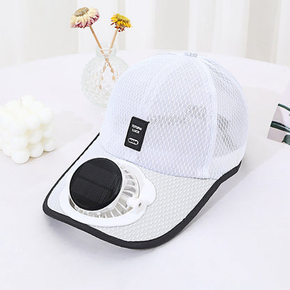 ☀️ Ultimate 2-in-1 Solar Fan Baseball Cap: Ice-Cool Breeze & Breathable Sun Shield! 🍃