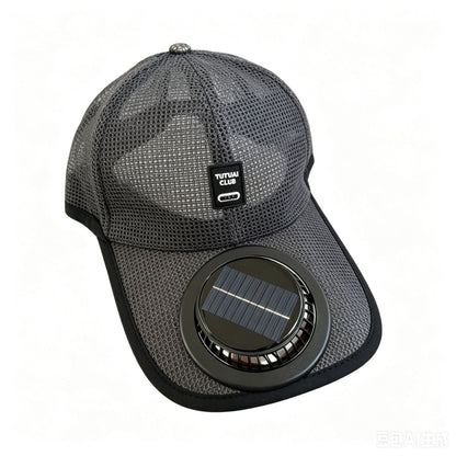 ☀️ Ultimate 2-in-1 Solar Fan Baseball Cap: Ice-Cool Breeze & Breathable Sun Shield! 🍃