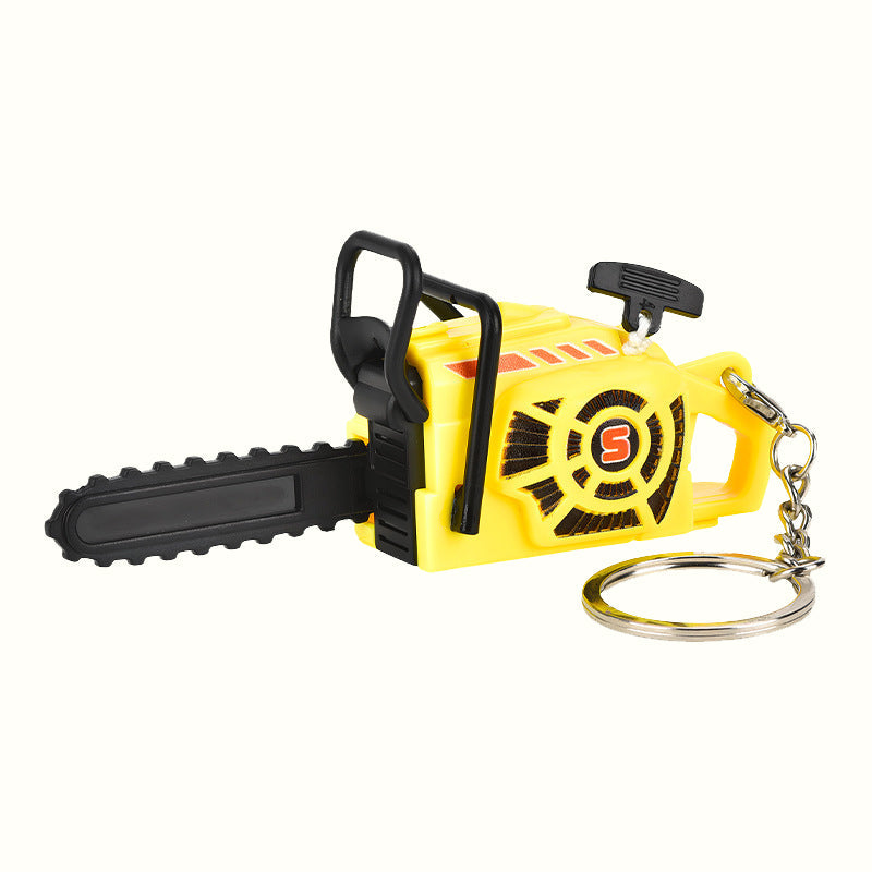 Mini Pull-String Chainsaw Keychain