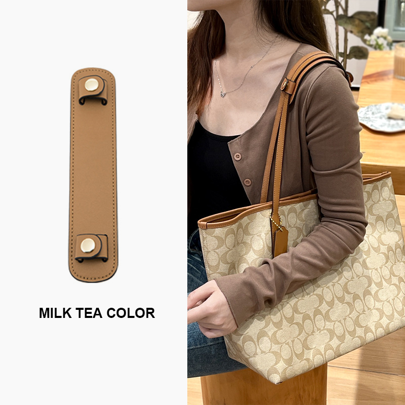 Tote bag modified shoulder strap with anti-slip and pressure-reducing shoulder pads
