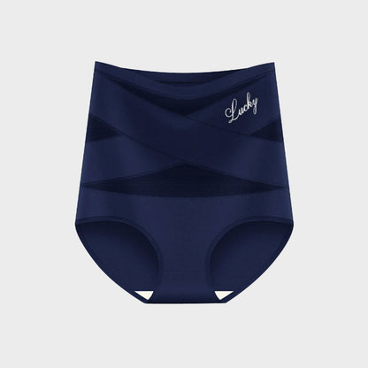 🌸Last Day-Buy 1 Get 3 Packs✨Plus-Size High-Waist Cross Tummy Control Panties
