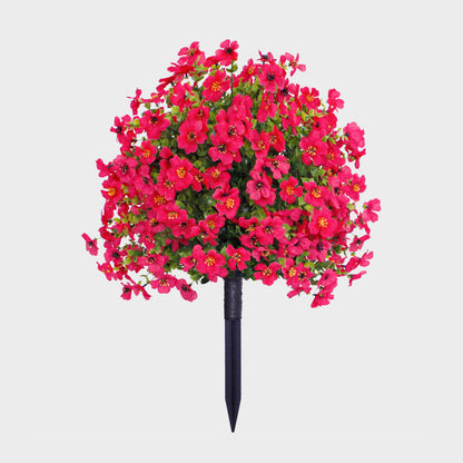 🔥 LAST DAY 50% OFF! 🏡💐Artificial Eucalyptus and Violet Ground-Insert Floral Decoration