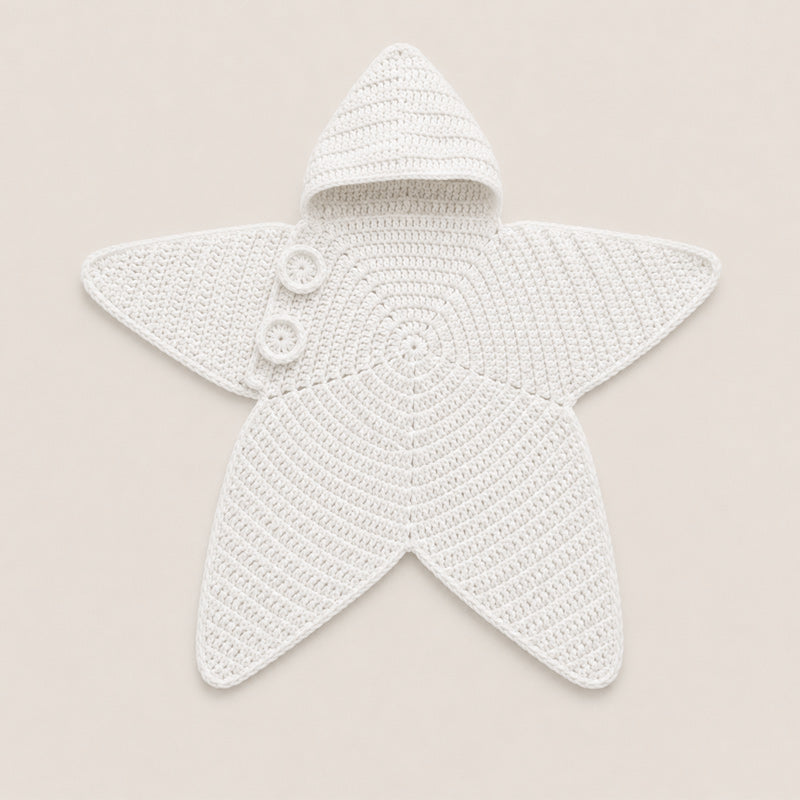 Star Knitted Baby Sleep Bag, Soft Warm Swaddle Blanket for Newborns, Cute Star Shape Sleeping Sack for Infants