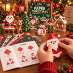 🎄DIY Paper Christmas Craft Kit – 250 Sheets, 5 Festive Themes🌟