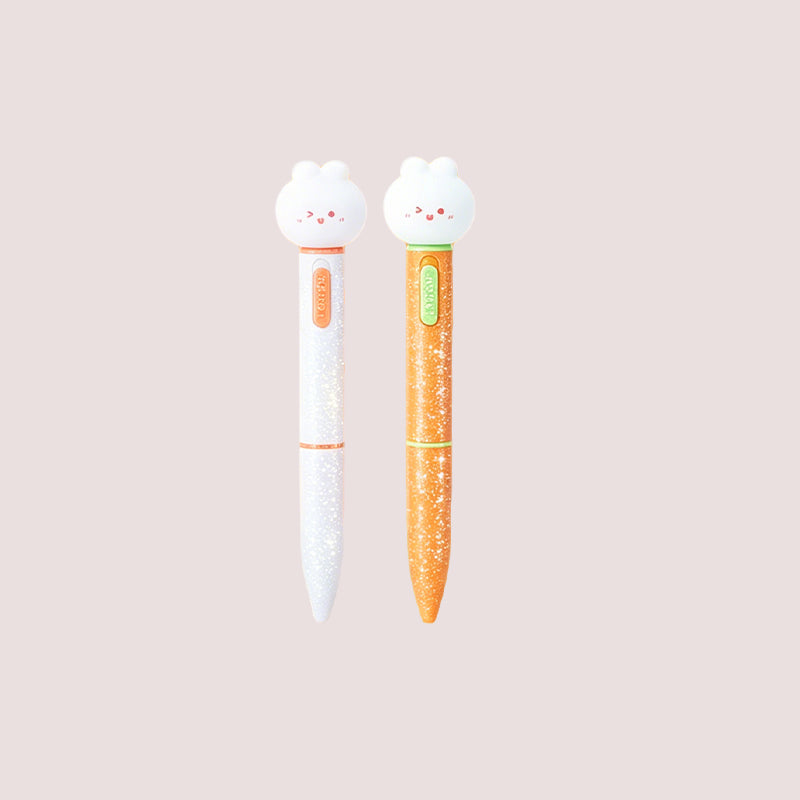 Enchanted Glow Pen: Whimsical Twist-Action & Squeezable Light-Up Topper