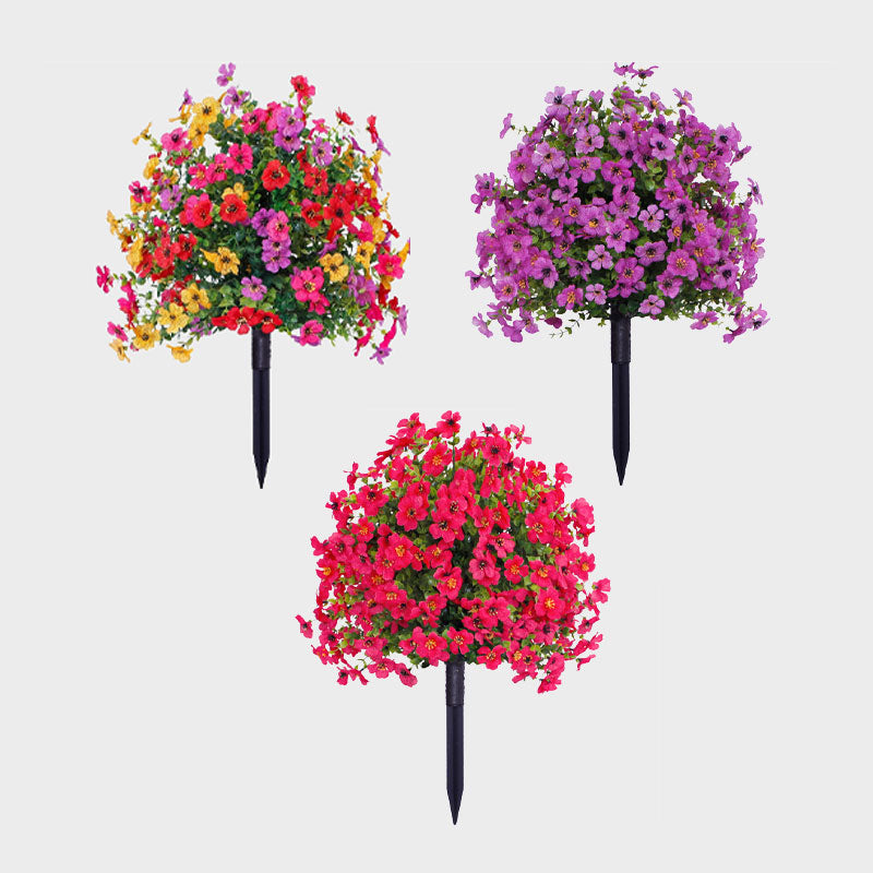 🔥 LAST DAY 50% OFF! 🏡💐Artificial Eucalyptus and Violet Ground-Insert Floral Decoration