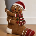 3D Hugging Christmas Socks 🎅 Cute Knit Holiday Socks 5 Designs
