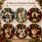 🏆Limited Time Sale 49% OFF🎁🎄 3D Fabric Poke Wreath DIY Kit