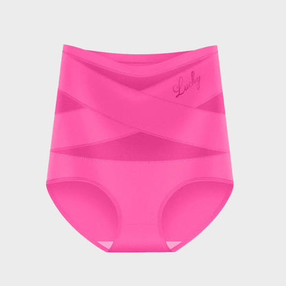 🌸Last Day-Buy 1 Get 3 Packs✨Plus-Size High-Waist Cross Tummy Control Panties