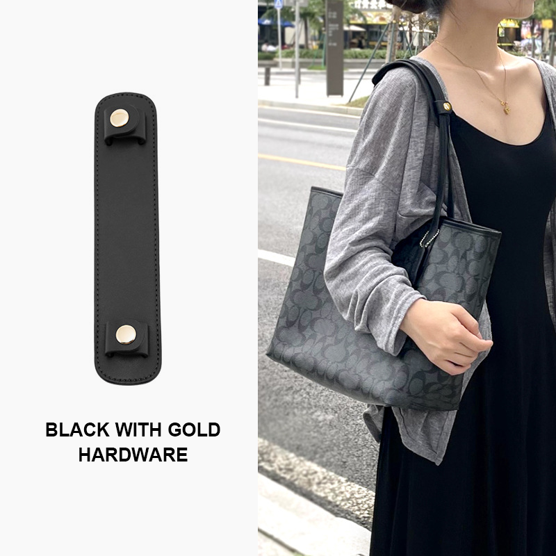 Tote bag modified shoulder strap with anti-slip and pressure-reducing shoulder pads