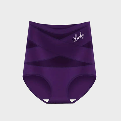 🌸Last Day-Buy 1 Get 3 Packs✨Plus-Size High-Waist Cross Tummy Control Panties