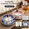 🍵✨Umbrella Ceramic Tea Strainer Set