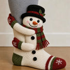 3D Hugging Christmas Socks 🎅 Cute Knit Holiday Socks 5 Designs