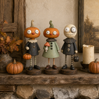 🎃Primitive Pumpkin Friends – Vintage Halloween Figurines Collection