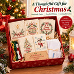 🌲Christmas Hand Embroidery Card DIY Kit | Stitch Your Way Into the Christmas Spirit ✨ 🎁