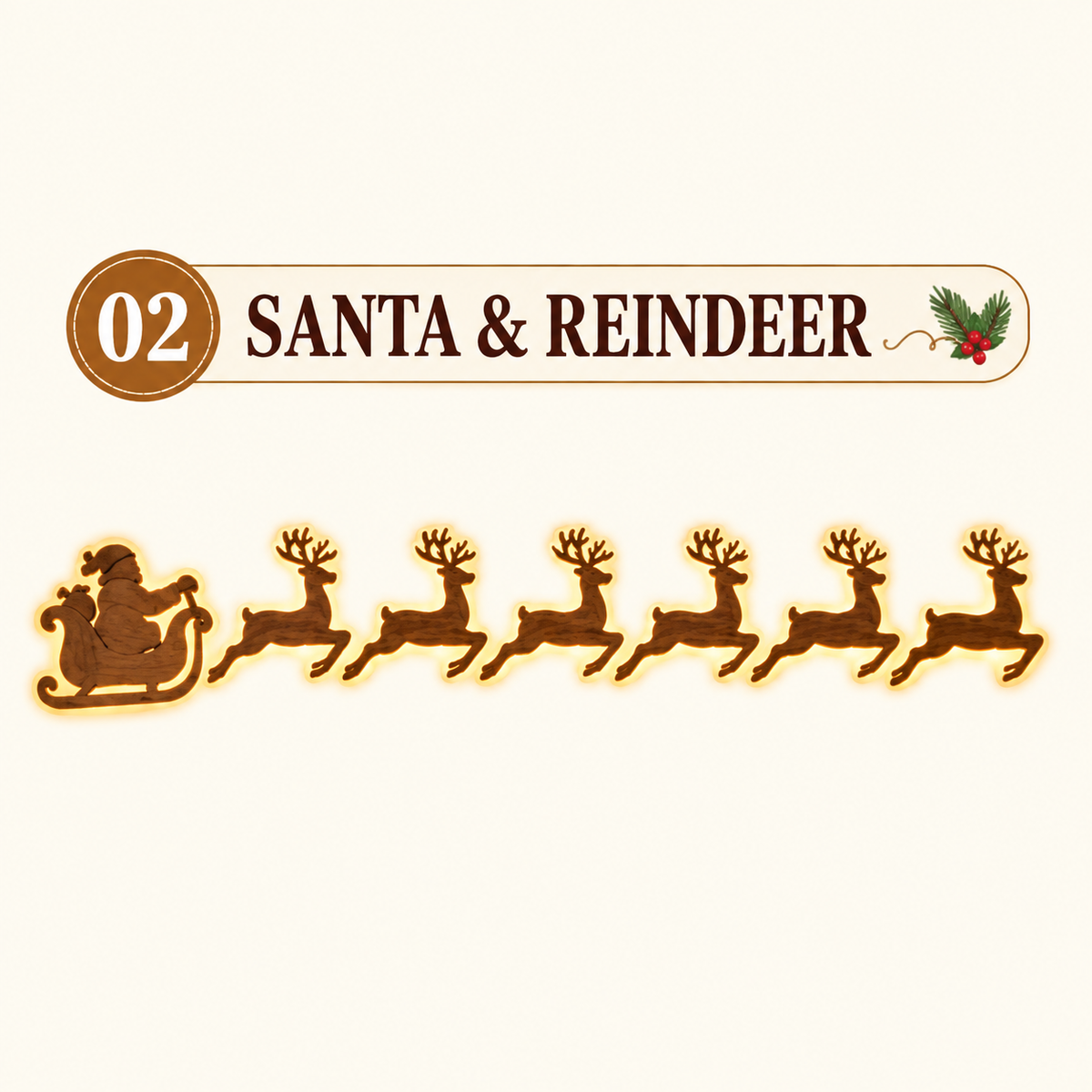 🎄 LED Reindeer Wall Decorations - ✨Festive Christmas Lighting