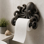 🌊 Ocean Guardian Toilet Paper Holder with Turtle/Shark/Octopus Design