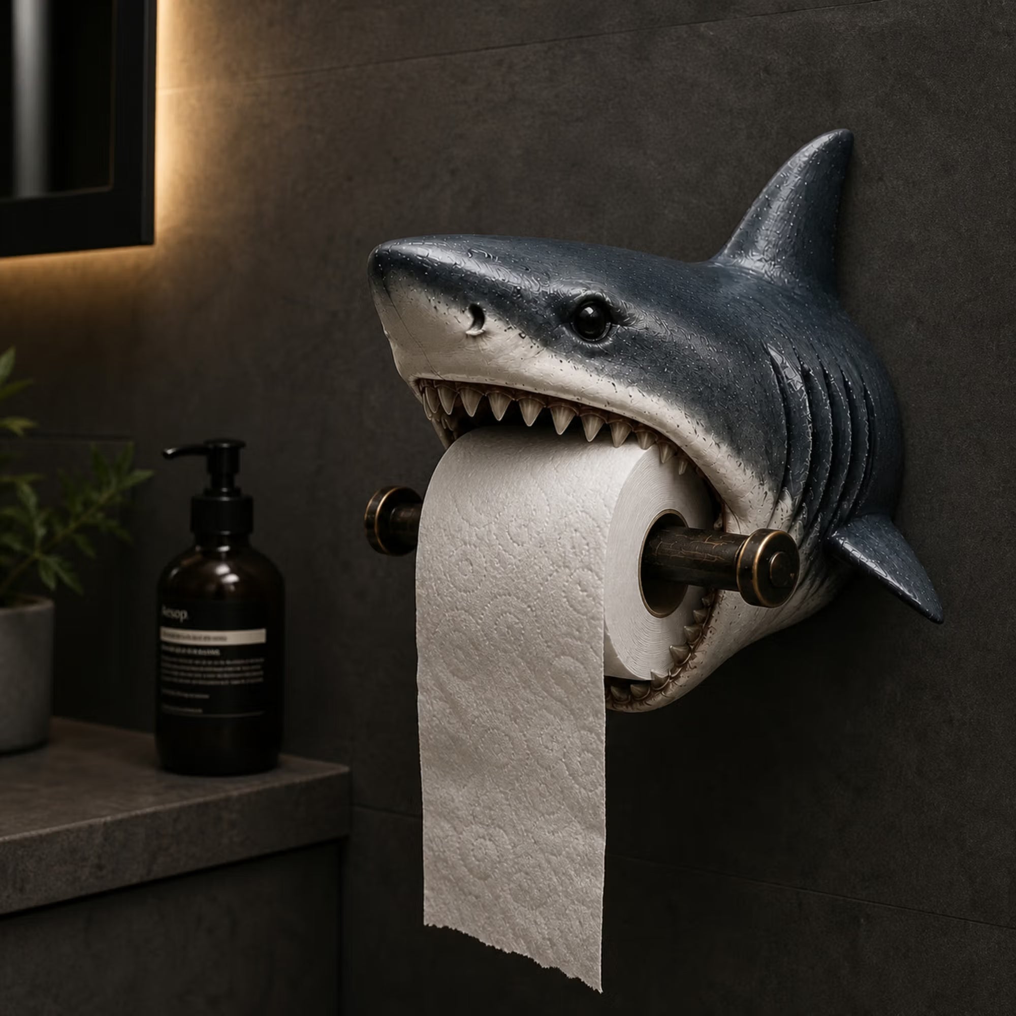 🌊 Ocean Guardian Toilet Paper Holder with Turtle/Shark/Octopus Design