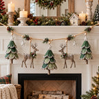 🔥LAST DAY 49% OFF ✨ Enchanted Lighted Woodland Christmas Garland