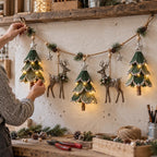🔥LAST DAY 49% OFF ✨ Enchanted Lighted Woodland Christmas Garland