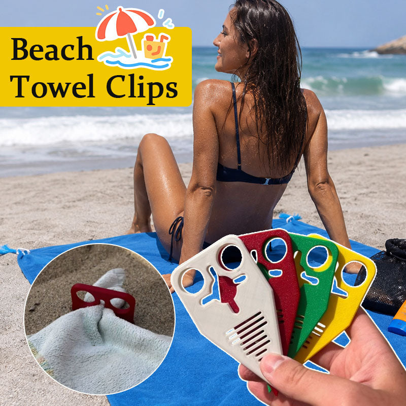 🏖️ Windproof Beach Towel Clips