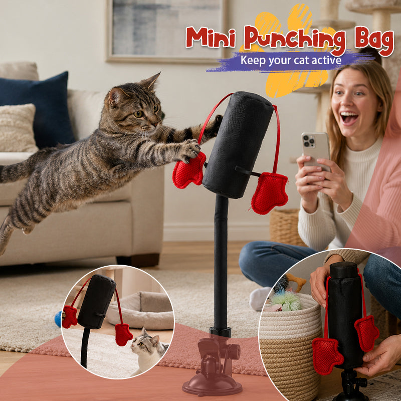 🐾 Mini Punching Bag™ –  Self-Play Cat Teaser Toy 😺