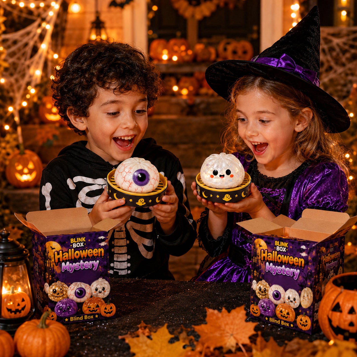 🎃 Halloween Dumpling Squishy™ – Choose Your Character (No Blind Box)