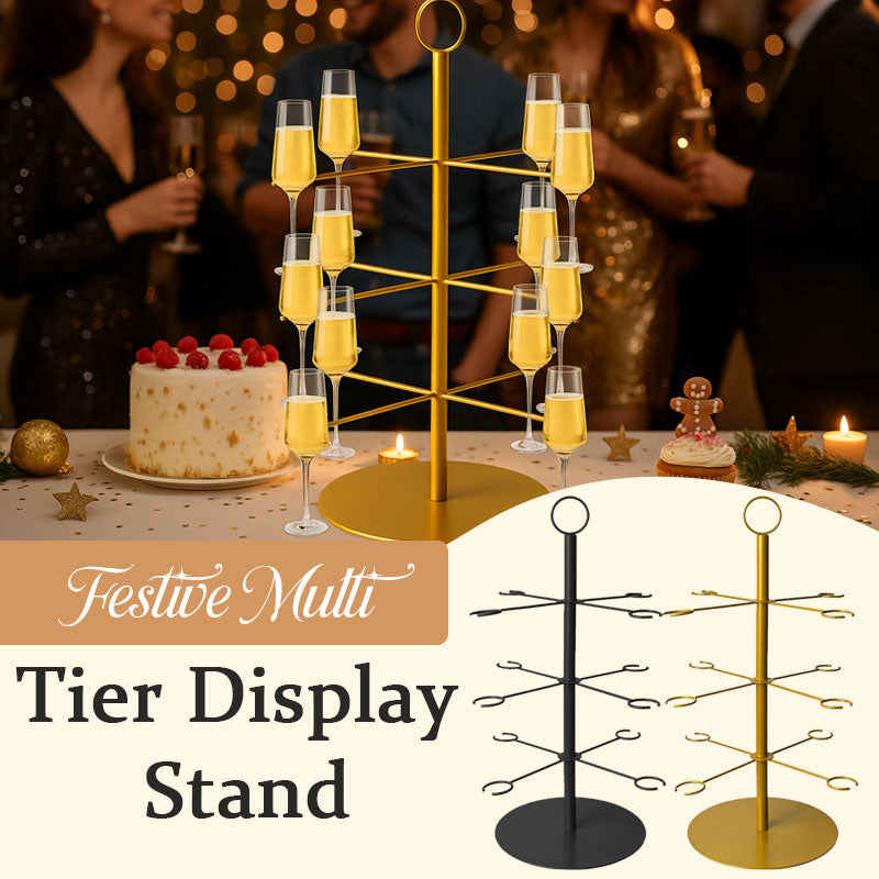 🎉 Multi-tiered Christmas display stand – perfect for desserts and decorations