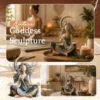 ✨ Sun & Moon Goddess Sculpture Set Boho Spiritual Home Decor Statues