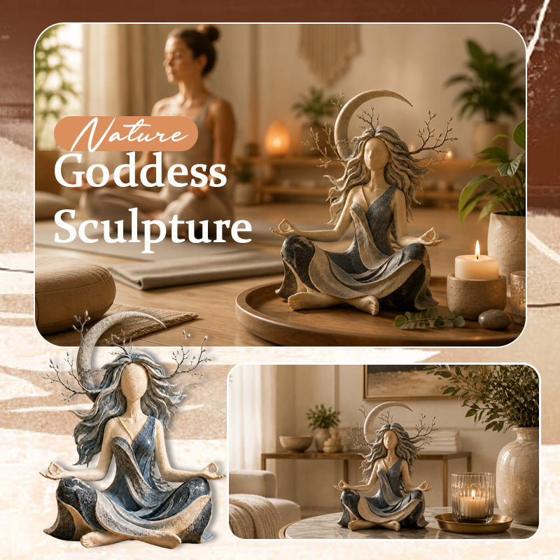 ✨ Sun & Moon Goddess Sculpture Set Boho Spiritual Home Decor Statues