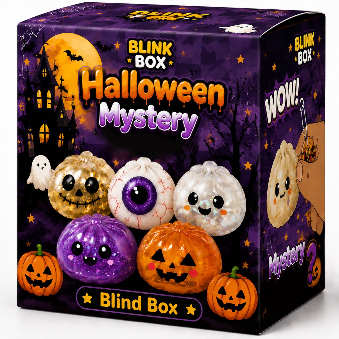 🎃 Halloween Dumpling Squishy™ – Choose Your Character (No Blind Box)